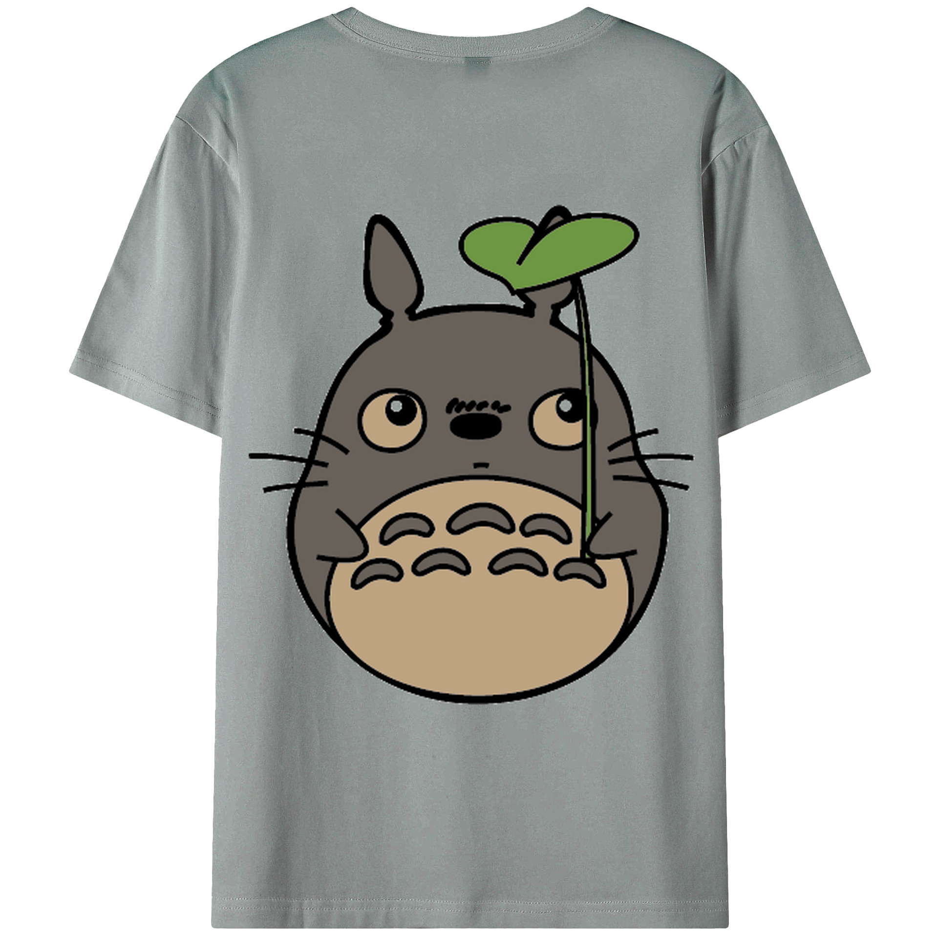 （画像用） となりのトトロ 草壁メイ 草壁サツキ My Neighbor Totoro Satsuki Kusakabe Mei Kusakabe 綿100％ メンズ半袖Tシャツ（バックプリント） 通気性